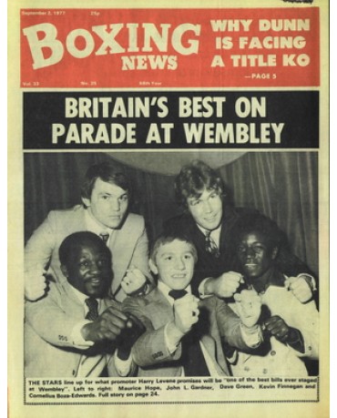 Boxing News magazine  2.9.1977 Download pdf